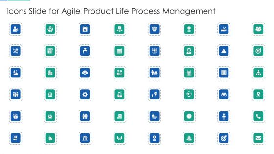 Icons Slide For Agile Product Life Process Management Professional PDF