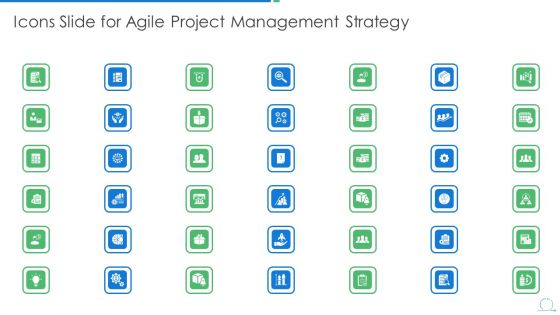 Icons Slide For Agile Project Management Strategy Designs PDF