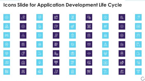 Icons Slide For Application Development Life Cycle Formats PDF