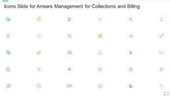 Icons Slide For Arrears Management For Collections And Billing Professional PDF