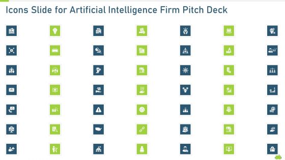 icons slide for artificial intelligence firm pitch deck ppt infographics guidelines pdf