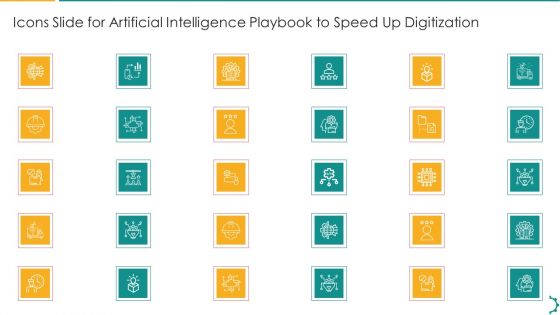 Icons Slide For Artificial Intelligence Playbook To Speed Up Digitization Infographics PDF
