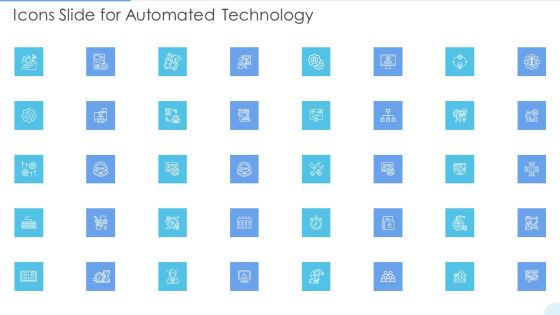 Icons Slide For Automated Technology Introduction PDF