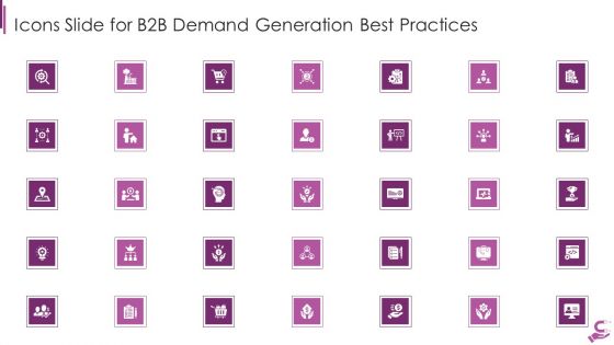 Icons Slide For B2B Demand Generation Best Practices Ppt PowerPoint Presentation Icon Infographic Template PDF