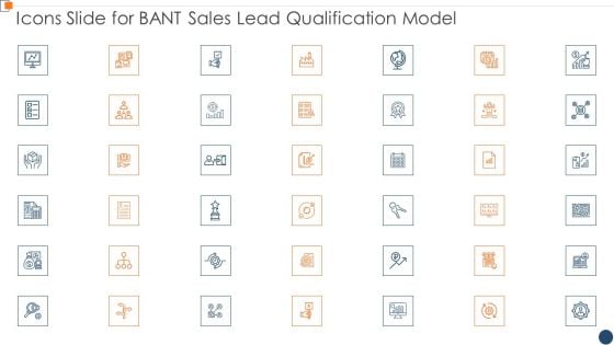 Icons Slide For BANT Sales Lead Qualification Model Slides PDF