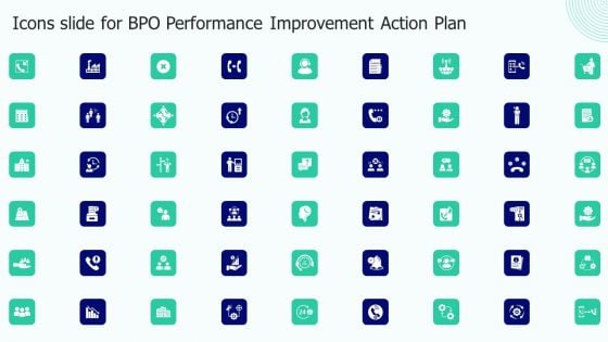 Icons Slide For BPO Performance Improvement Action Plan Introduction PDF