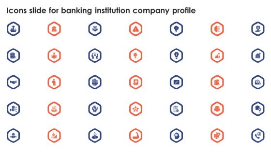 Icons Slide For Banking Institution Company Profile Introduction PDF