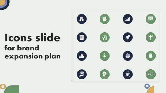 Icons Slide For Brand Expansion Plan Clipart PDF