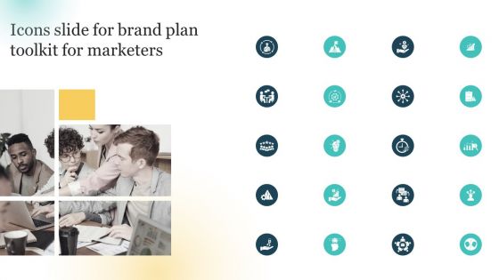 Icons Slide For Brand Plan Toolkit For Marketers Icons PDF