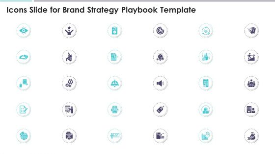 Icons Slide For Brand Strategy Playbook Template Guidelines PDF