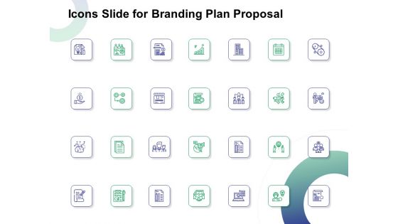 Icons Slide For Branding Plan Proposal Ppt Layouts Portrait PDF