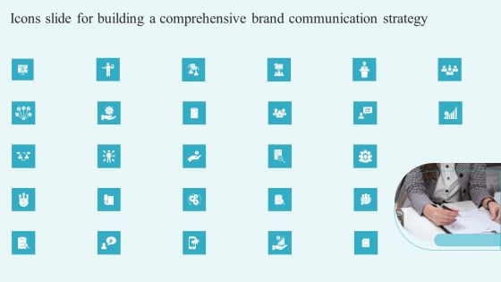 Icons Slide For Building A Comprehensive Brand Communication Strategy Portrait PDF