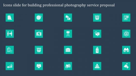 Icons Slide For Building Professional Photography Service Proposal Professional PDF