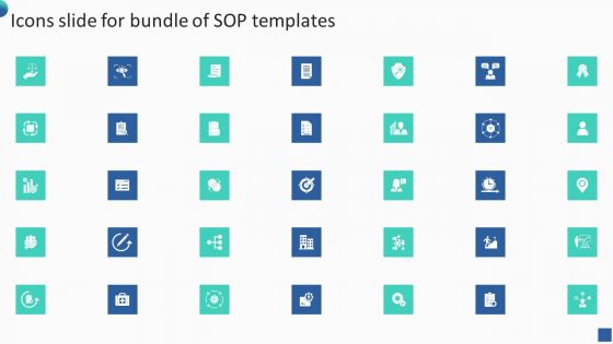 Icons Slide For Bundle Of SOP Templates Demonstration PDF