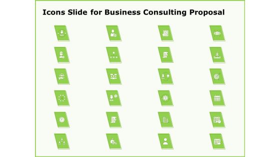 Icons Slide For Business Consulting Proposal Ppt Infographics Tips PDF