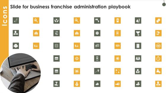 Icons Slide For Business Franchise Administration Playbook Portrait PDF