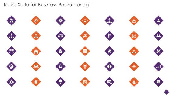 Icons Slide For Business Restructuring Ppt Gallery Images PDF