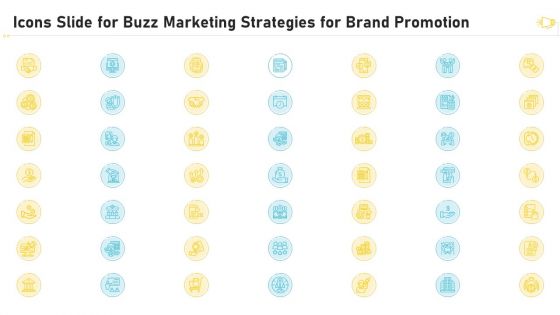 Icons Slide For Buzz Marketing Strategies For Brand Promotion Guidelines PDF