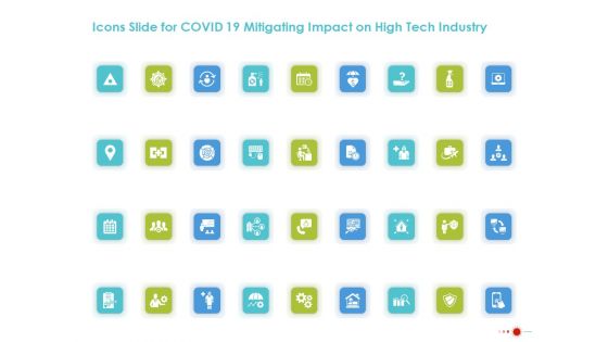 Icons Slide For COVID 19 Mitigating Impact On High Tech Industry Guidelines PDF
