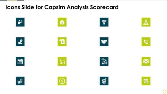 Icons Slide For Capsim Analysis Scorecard Inspiration PDF