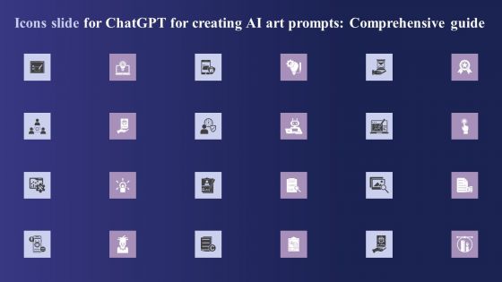 Icons Slide For Chatgpt For Creating AI Art Prompts Comprehensive Guide Ideas PDF