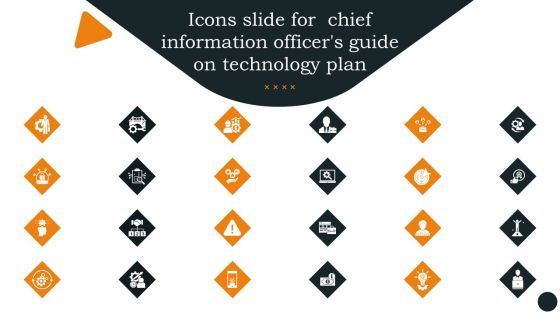 Icons Slide For Chief Information Officers Guide On Technology Plan Ideas PDF