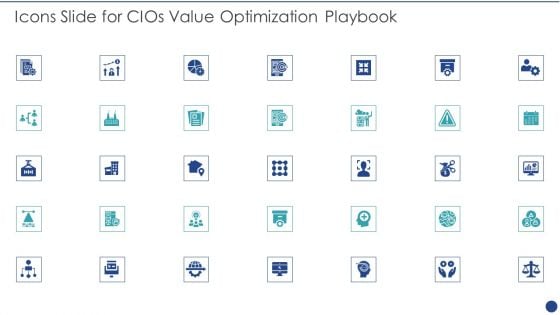 Icons Slide For Cios Value Optimization Playbook Ppt PowerPoint Presentation Gallery Designs Download PDF