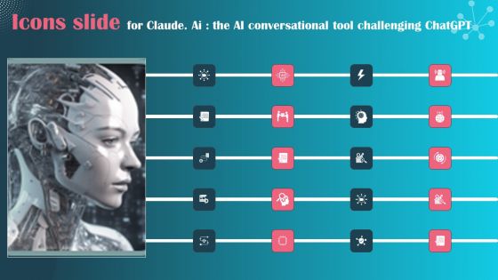 Icons Slide For Claude AI The AI Conversational Tool Challenging Chatgpt Structure PDF