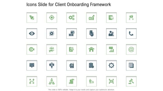 Icons Slide For Client Onboarding Framework Ppt Show Slideshow PDF