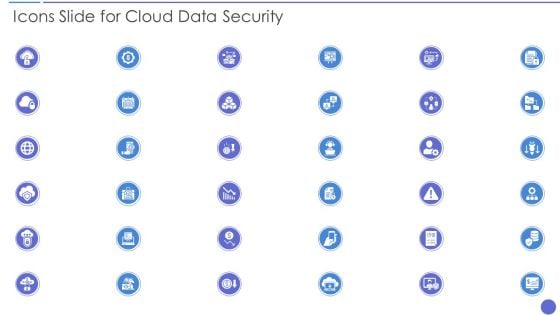 Icons Slide For Cloud Data Security Template PDF