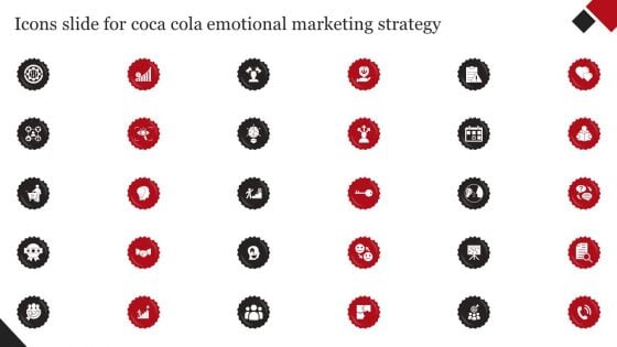 Icons Slide For Coca Cola Emotional Marketing Strategy Summary PDF