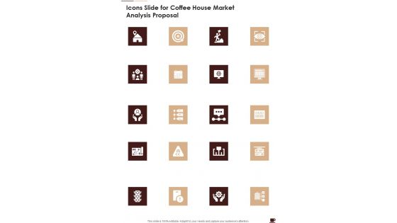 Icons Slide For Coffee House Market Analysis Proposal One Pager Sample Example Document Icons Slide For Coffee House Market Analysis Proposal One Pager Sample Example Document