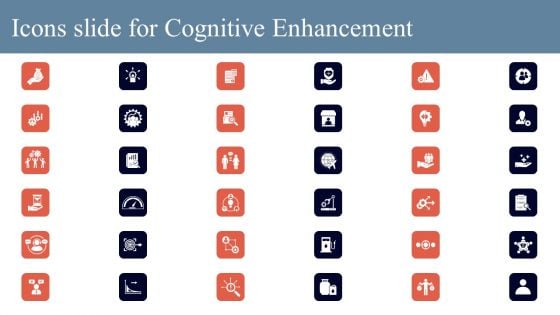 Icons Slide For Cognitive Enhancement Elements PDF