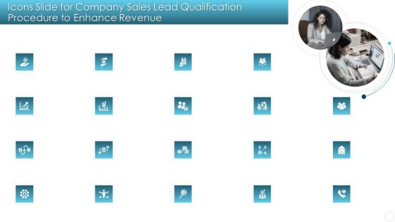 Icons Slide For Company Sales Lead Qualification Procedure To Enhance Revenue Professional PDF