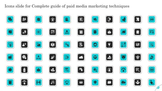 Icons Slide For Complete Guide Of Paid Media Marketing Techniques Portrait PDF