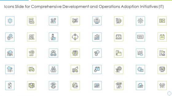 Icons Slide For Comprehensive Development And Operations Adoption Initiatives It Summary PDF