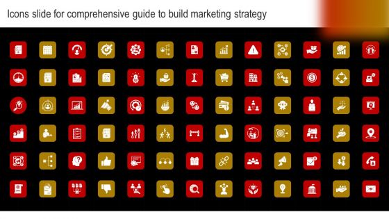 Icons Slide For Comprehensive Guide To Build Marketing Strategy Brochure PDF