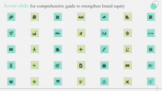 Icons Slide For Comprehensive Guide To Strengthen Brand Equity Icons PDF