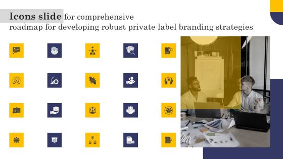 Icons Slide For Comprehensive Roadmap For Developing Robust Private Label Branding Strategies Mockup PDF