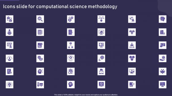 Icons Slide For Computational Science Methodology Download PDF