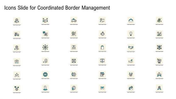 Icons Slide For Coordinated Border Management Ppt Summary Visual Aids PDF