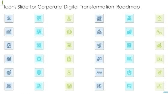 Icons Slide For Corporate Digital Transformation Roadmap Introduction PDF