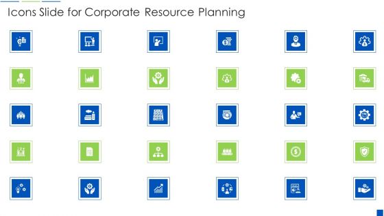 Icons Slide For Corporate Resource Planning Slides PDF