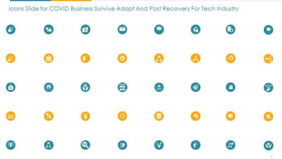 Icons Slide For Covid Business Survive Adapt And Post Recovery For Tech Industry Ppt Portfolio Rules PDF