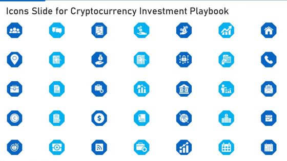 Icons Slide For Cryptocurrency Investment Playbook Inspiration PDF