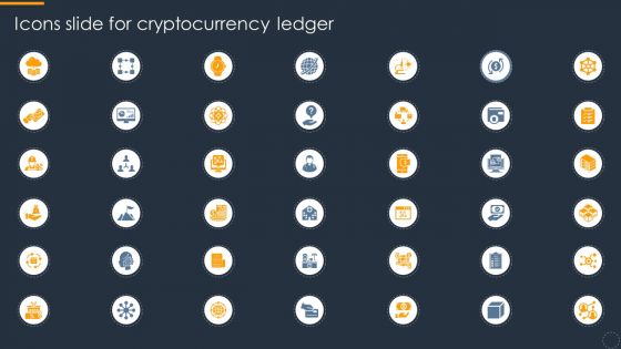 Icons Slide For Cryptocurrency Ledger Inspiration PDF