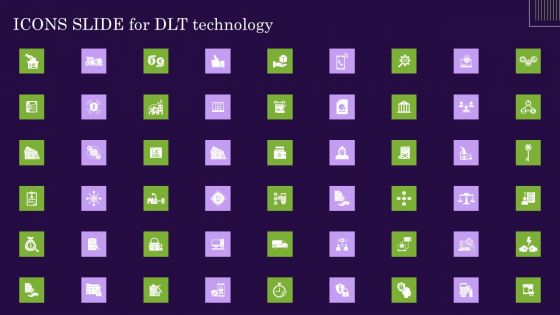Icons Slide For DLT Technology Ppt PowerPoint Presentation File Outline PDF