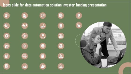 Icons Slide For Data Automation Solution Investor Funding Presentation Introduction PDF