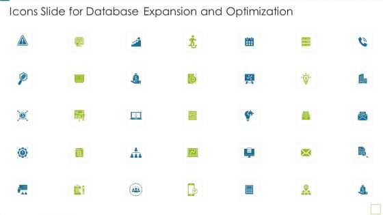 Icons Slide For Database Expansion And Optimization Ppt Inspiration Good