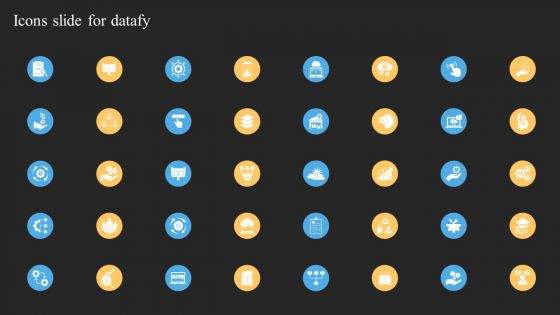 Icons Slide For Datafy Summary PDF